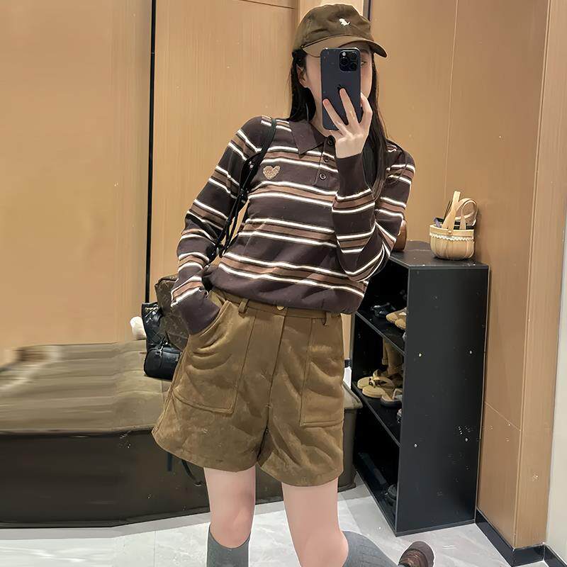 JOYIASS巨好看的秋装一整套女2025年新款爱心针织毛衣宽松显瘦短