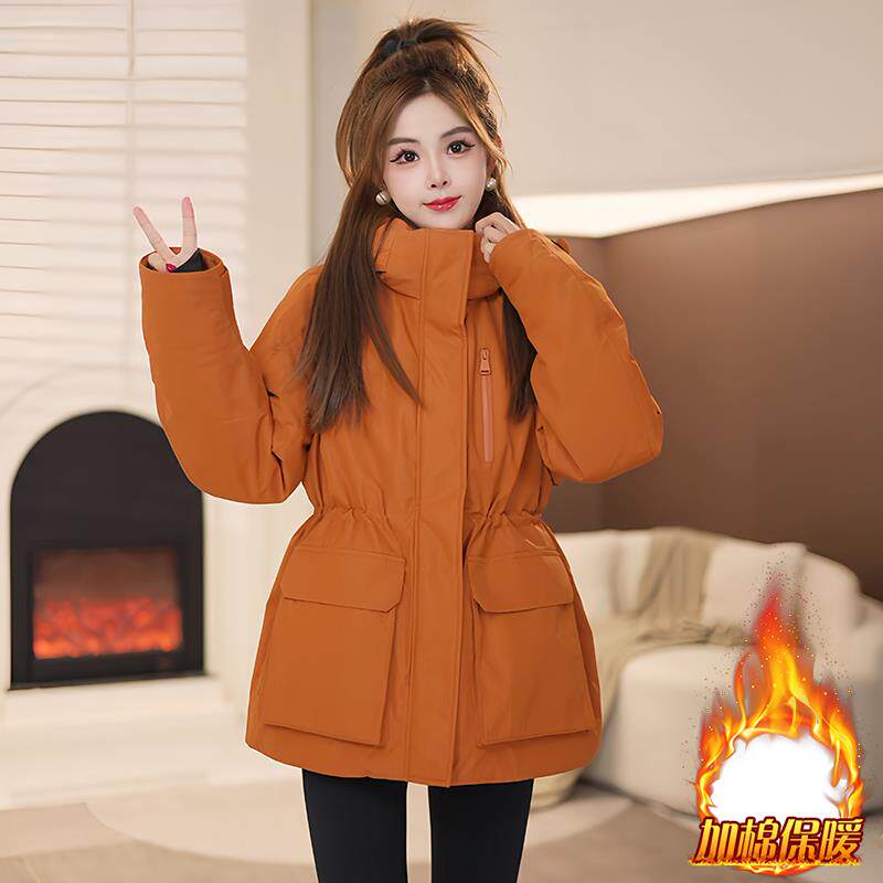 JOYIASS高级感派克服女款2025新款冬季加绒纯色简约服加厚保暖衣