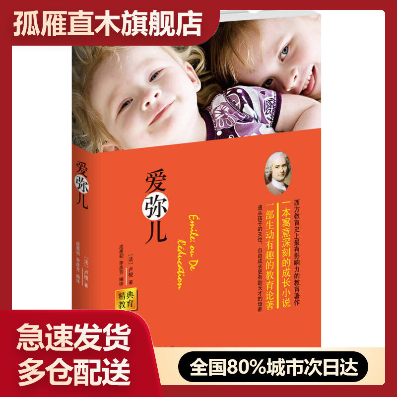【正版】经典教育全集爱弥儿 法卢梭 成墨初李彦芳译 武汉大学出版社 [法]卢俊 成墨初、