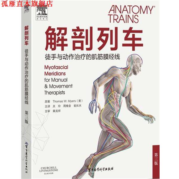 【正版书】 解剖列车—徒手与动作的肌筋膜经线 ThomasW.Myers（美） 著 军事医学科学出版社