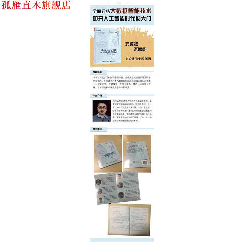 【正版书】 大数据智能 刘知远 著 电子工业出版社