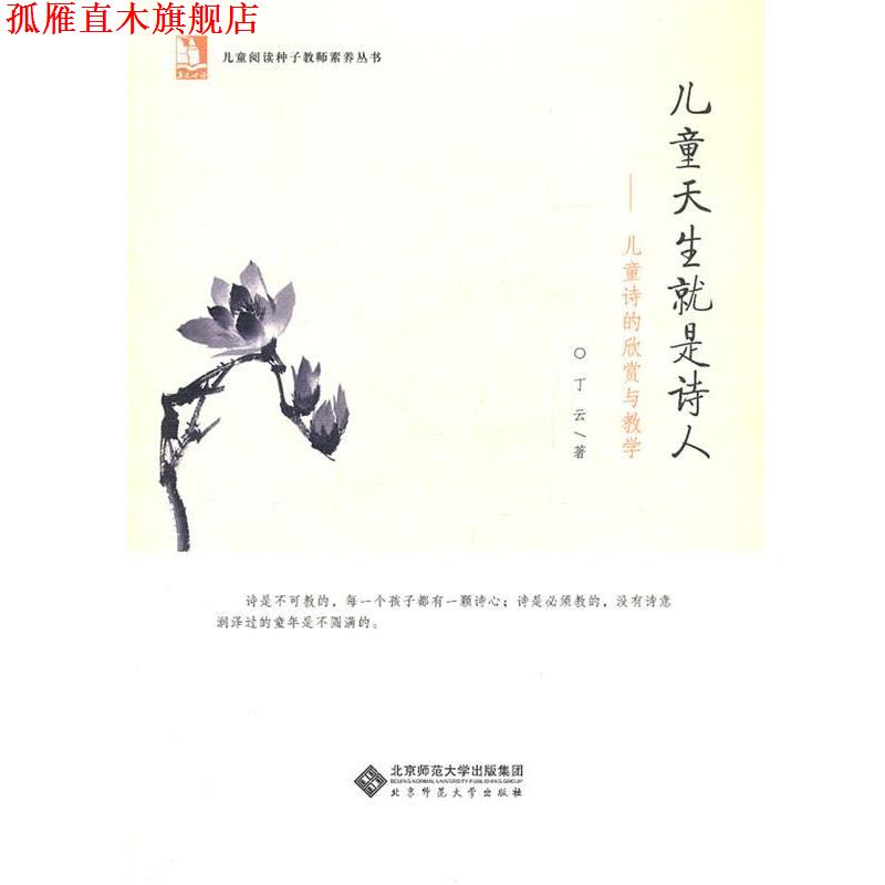 【正版书】 亲近母语儿童阅读种子教师素养丛书 儿童天生就是诗人—儿童诗的欣赏和教学 丁云 著 北京师范大学出版社