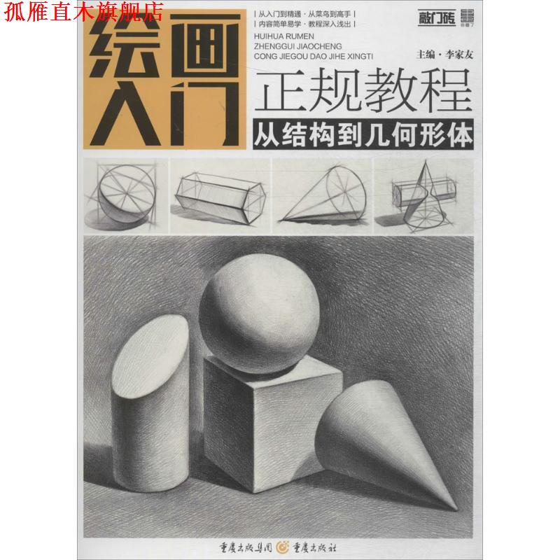 【正版书】 绘画入门正规教程 李家友 主编 重庆出版社