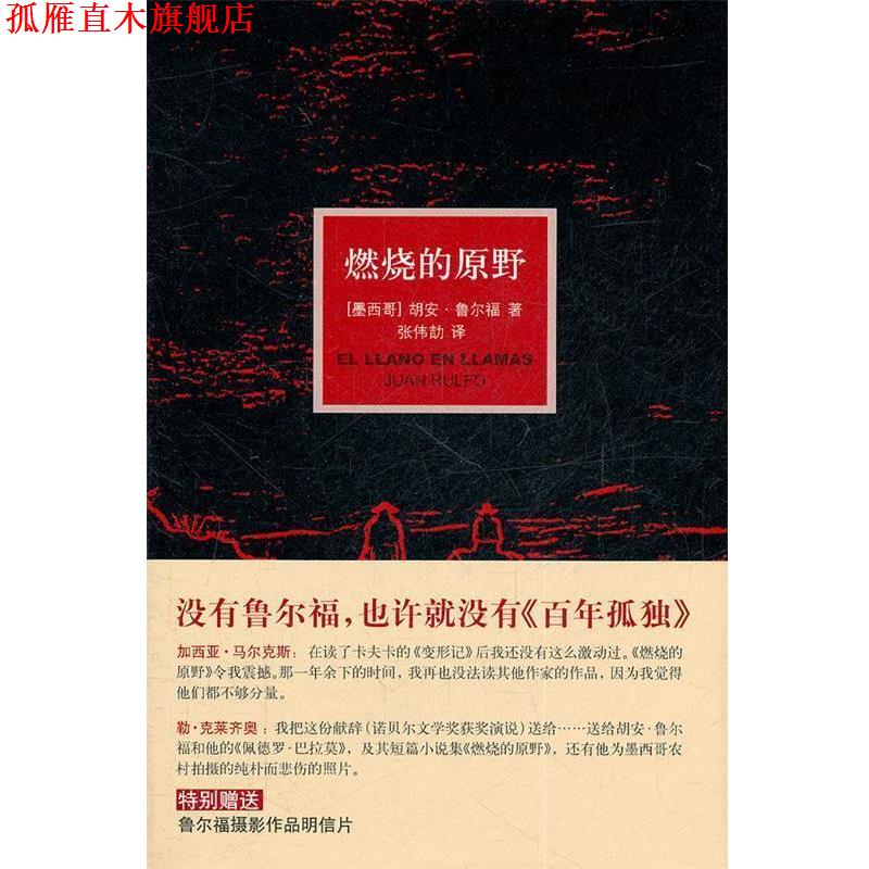 【正版书】 燃烧的原野 (墨)鲁尔福 著,张伟劼 译 译林出版社