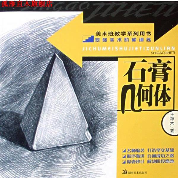 【正版书】 基础美术阶梯训练 石膏几何体 叶军,汪潜,商伟斌 编著 湖南美术出版社