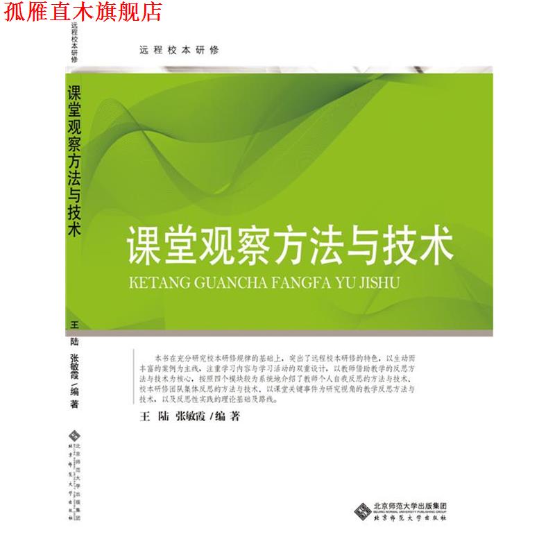 【正版书】 远程校本研修丛书:课堂观察方法与技术 王陆 北京师范大学出版社