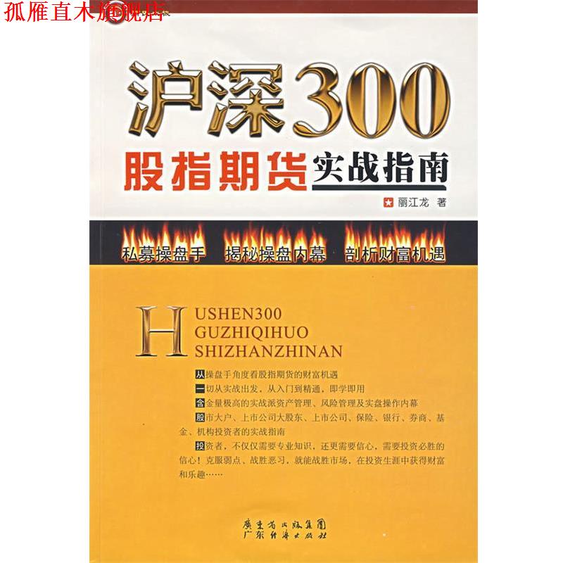 【正版书】 沪深300股指期货实战指南 丽江龙　著 广东经济出版社