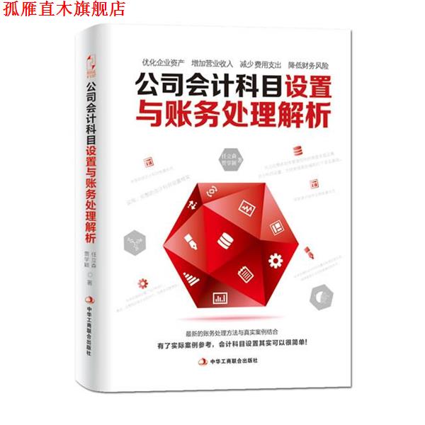 【正版书】 公司会计科目设置与账务处理解析 任立森,贾学颖 中华工商联合出版社