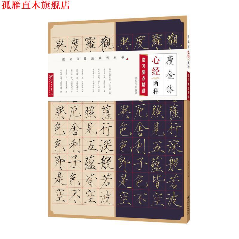 【正版书】 瘦金体 心经两种 临习要点精讲 邱金生 江西美术出版社