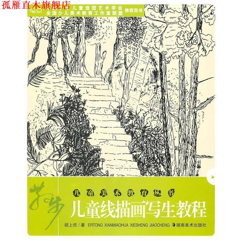 【正版书】 儿童美术教育丛书--儿童线描画写生教程 胡上炬 湖南美术出版社
