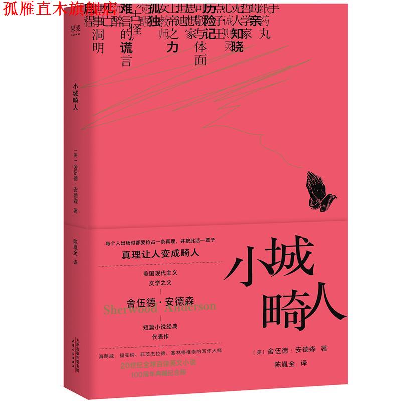 【正版书】 小城畸人 舍伍德·安德森,译者：陈胤全,果麦文化出品 天津人民出版社图片