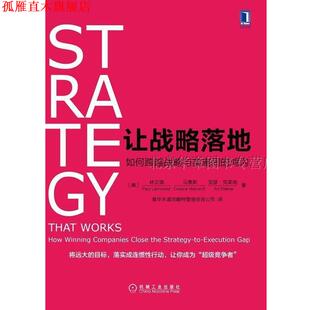 【正版书】 让战略落地：如何跨越战略与实施间的鸿沟 [美]林文德（PaulLeinwand）,马赛斯等,普华永道思 机械工业出版社