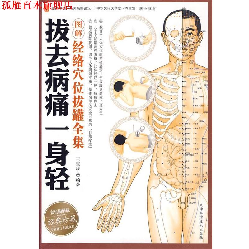 【正版书】 拔去病痛一身轻:图解经络穴位拔罐全集 王宝玲 编著 天津科学技术出版社