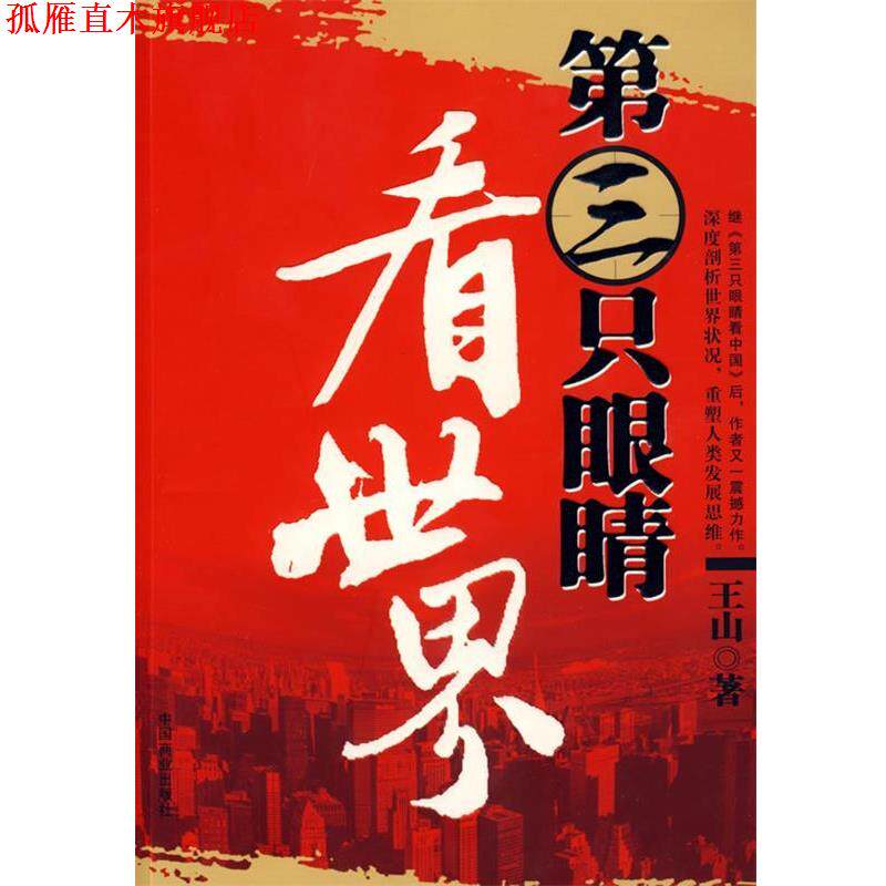 【正版书】 第三只眼睛看世界 王山 中国商业出版社