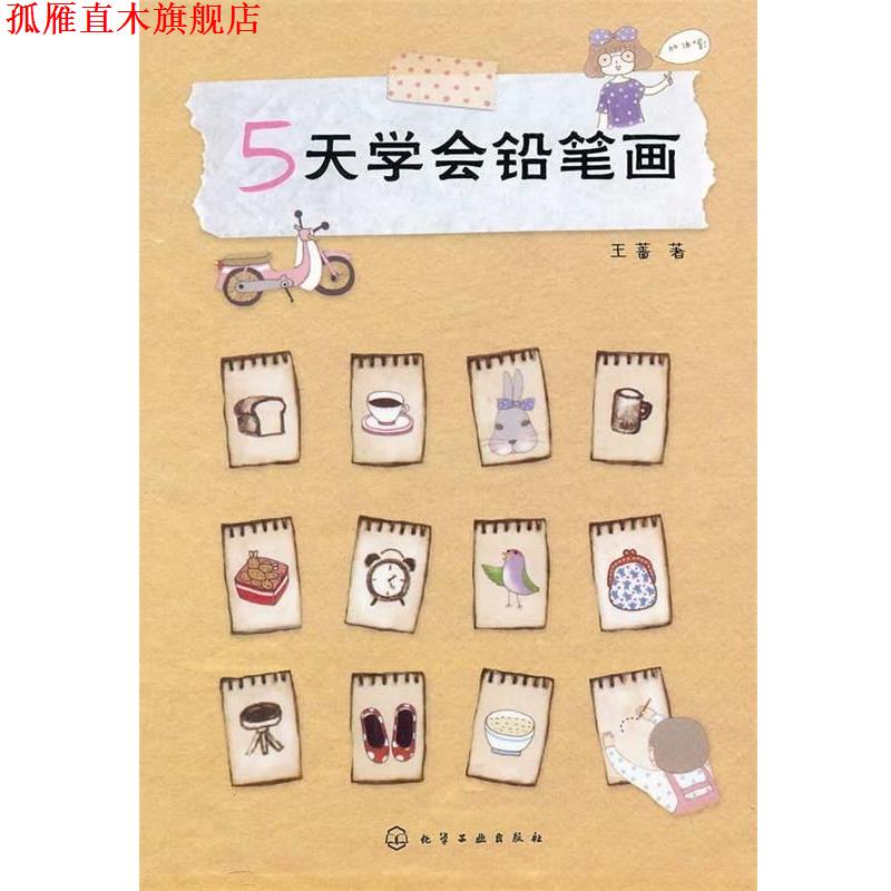 【正版书】 5天学会铅笔画 王蔷 著 化学工业出版社