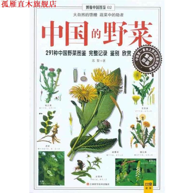 【正版书】 博雅中国图鉴2:中国的野菜 苏黎 著 江西科学技术出版社