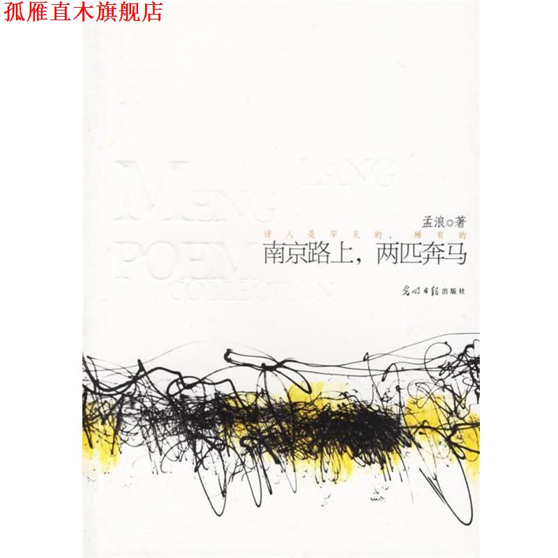 【正版书】 南京路上，两匹奔马 孟浪 著 光明日报出版社