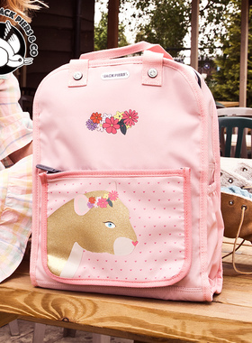 JACK PIERS幼儿园入学书包男孩女孩儿童宝宝一年级2025粉红波斯豹