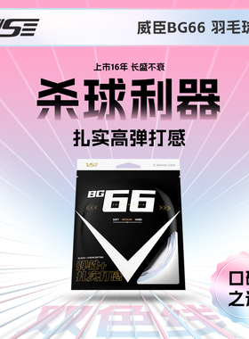 VenSon威臣羽毛球拍线羽毛球线高弹BG66弹性好耐打多色高弹羽线