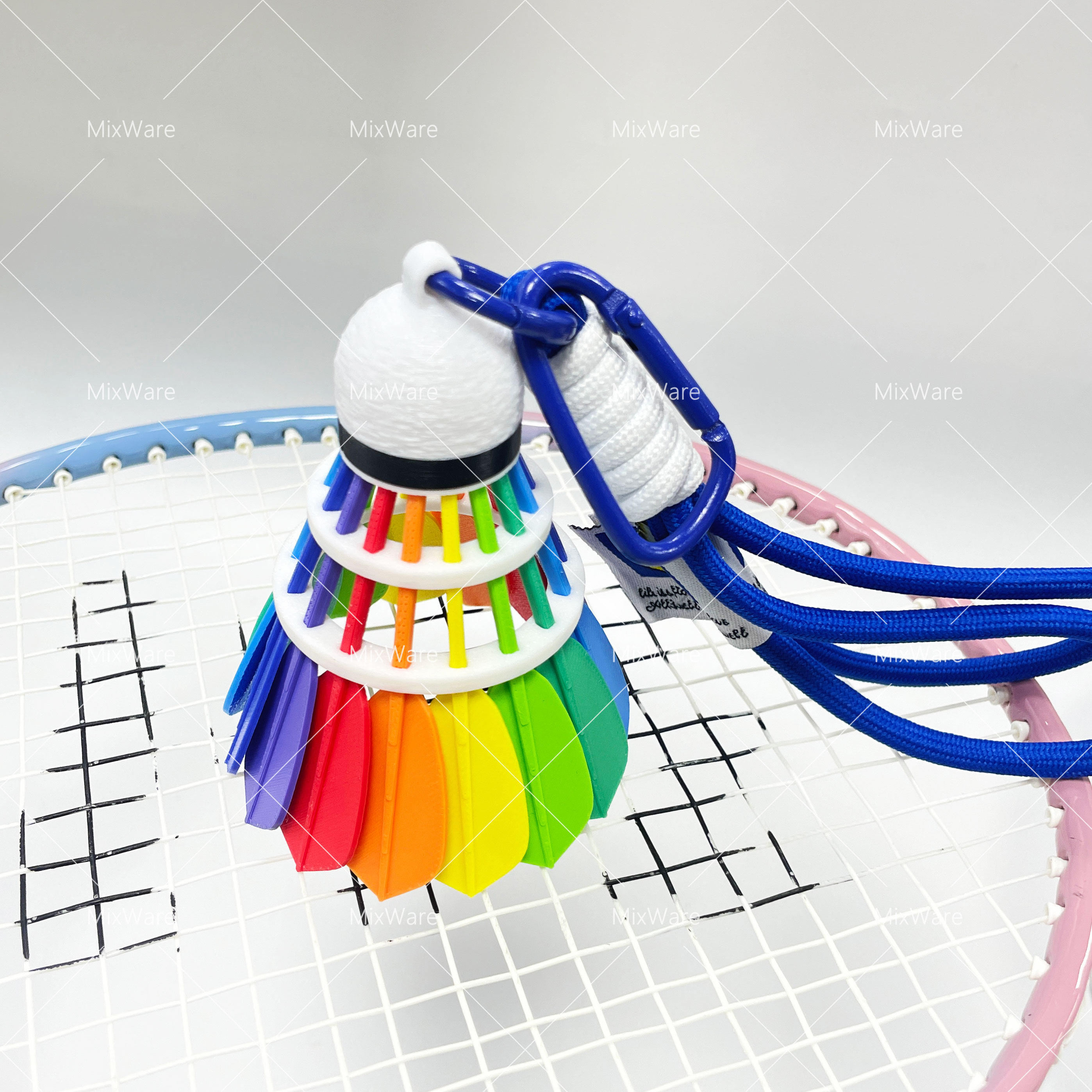 炫彩3D打印羽毛球钥匙扣运动挂饰羽毛球拍搭配装饰送球友别致礼品,服饰配件/皮带/帽子/围巾,包挂件,淘宝优惠券,粉丝福利购,淘宝优惠卷