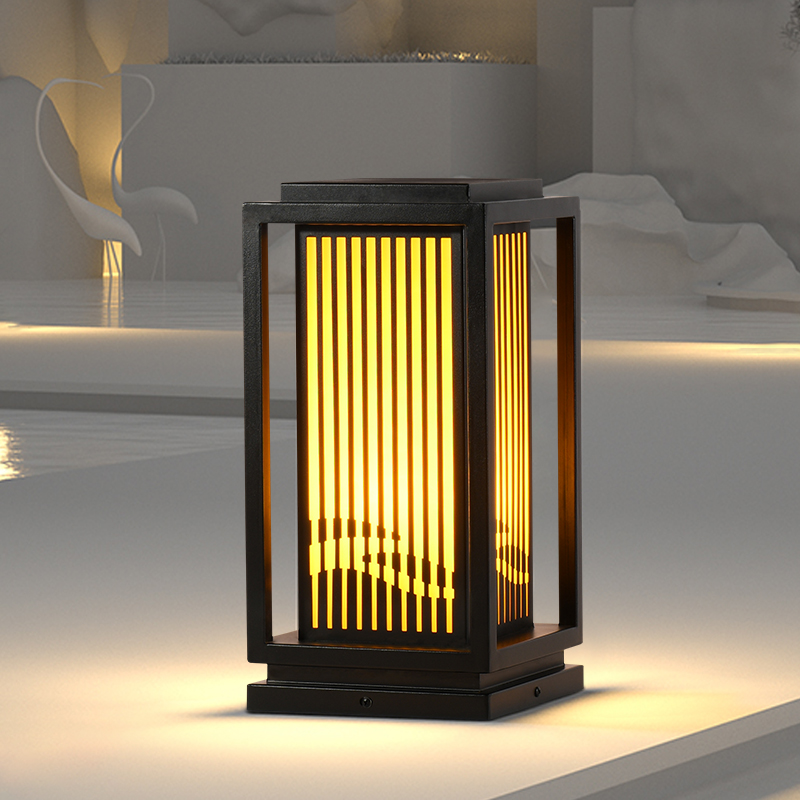 太阳能草坪灯户外防水庭院灯中式别墅小区草地灯落地灯景观立柱灯