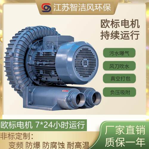 新款RB-055真空皮带线吸附用高压风机4KW真空码蛋机吸盘专用包邮