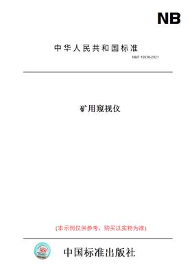 【纸版图书】NB/T10536-2021矿用窥视仪