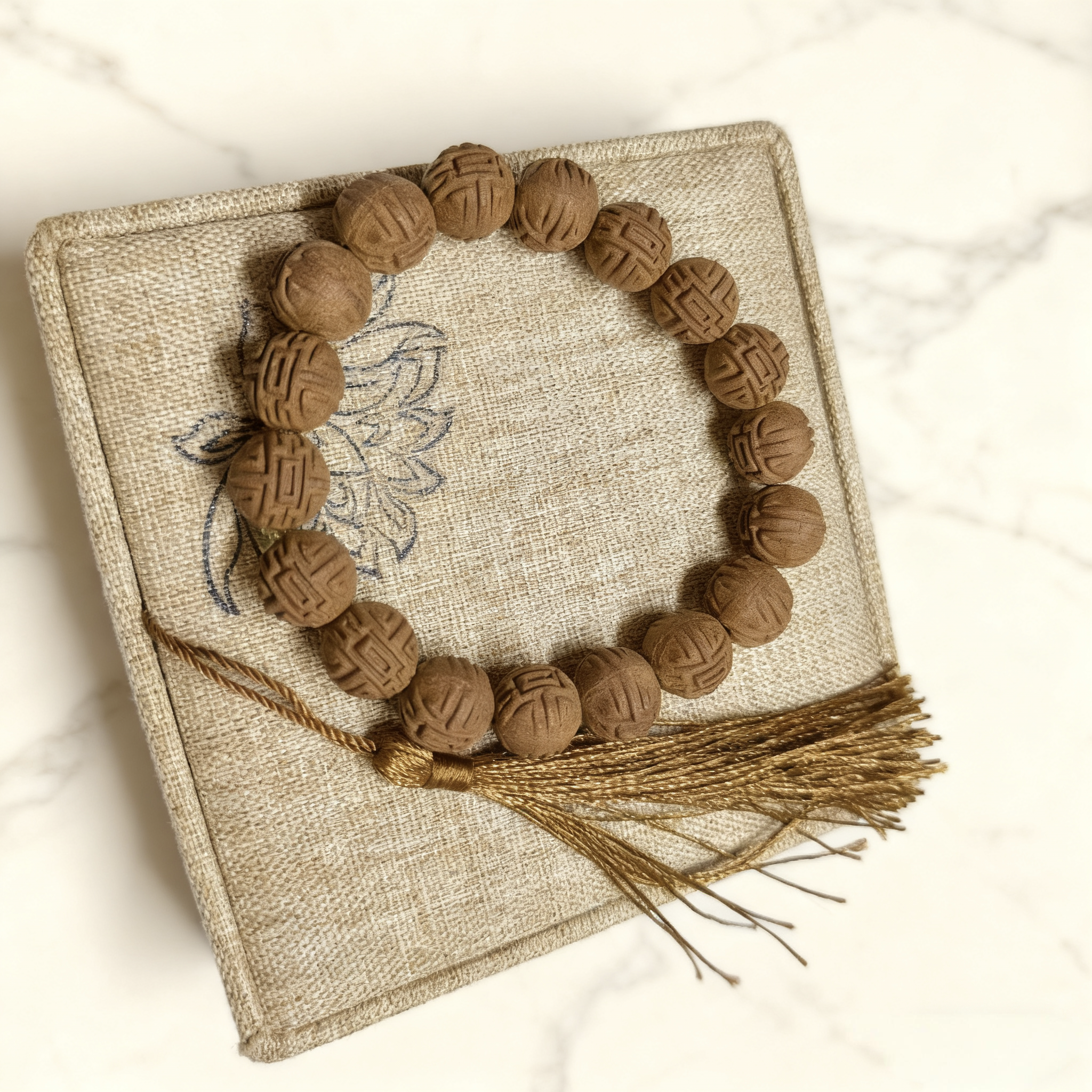 复古风编织手串男女合香珠中药香手串饰品