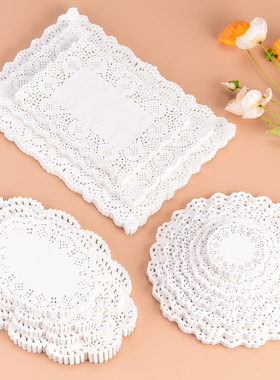 花边纸圆形通花底纸烧烤垫盘纸吸油纸厨房油炸烘焙点心蛋糕垫纸