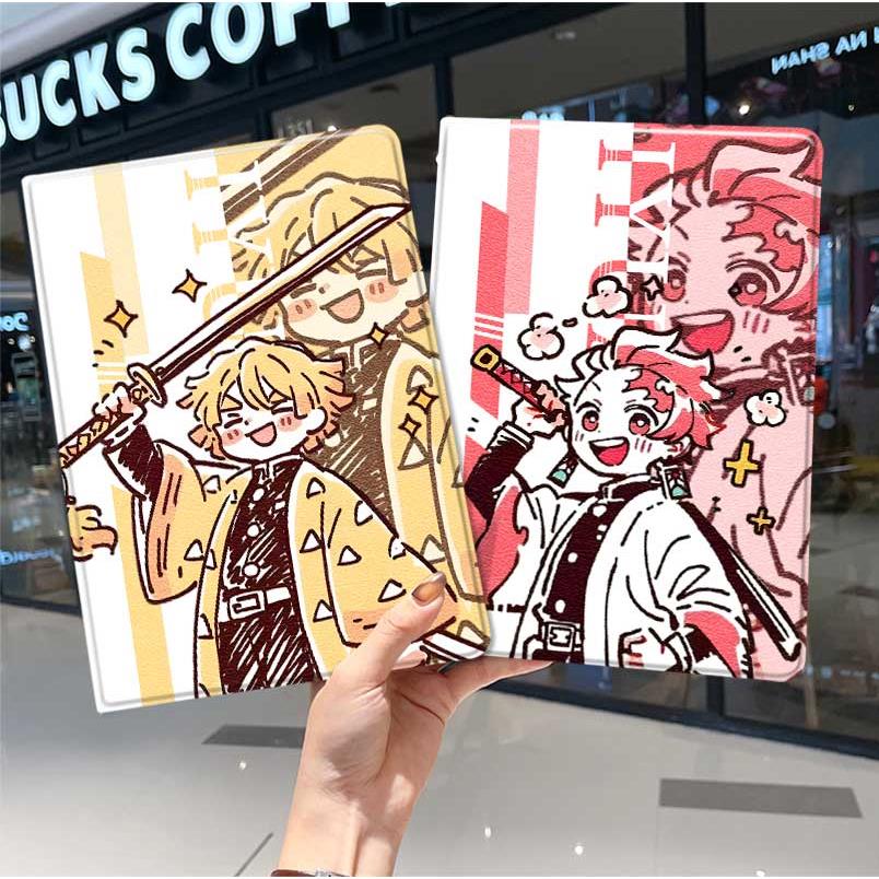 鬼灭之刃ipad10保护套pro2024款11寸5苹果air7平板mini6壳4迷你3适用2三折2020带笔槽8第9代2021富冈义勇2018