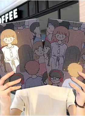 ins风情侣ipad10保护套pro2024款11寸5苹果air7平板mini6壳4迷你3适用2三折2020带笔槽8第9代2021男女生2018