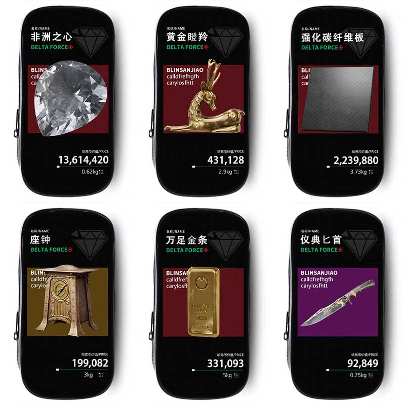 三角洲行动道具卡笔袋小学生铅笔盒2025新款超火文具袋初中生笔盒学生文具盒儿童黑科技男生男孩男孩子周边男