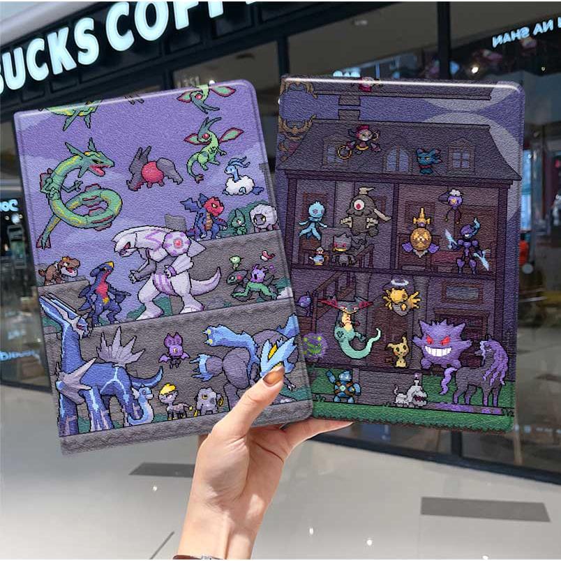 宝可梦ipad10保护套pro2024款11寸5苹果air7平板mini6壳4迷你3适用2三折2020带笔槽8第9代2021周边2018创意风
