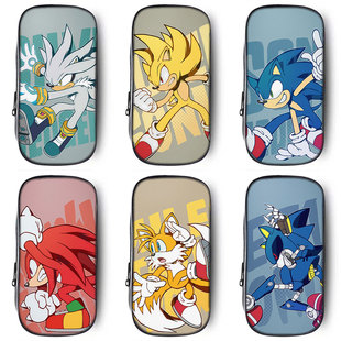 刺猬索尼克笔袋高颜值小学生铅笔盒2026年新款超火文具袋初中生笔盒学生文具盒儿童一年级男生男孩大容量周边