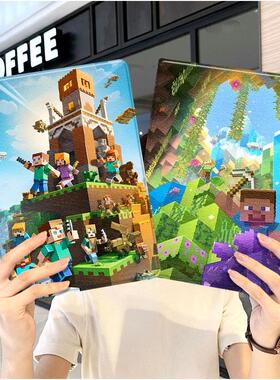 我的世界ipad10保护套pro2018苹果mini5外套ipod9迷你4壳air6适用2平板3带笔槽十7第8代三折ioad苦力怕游戏九