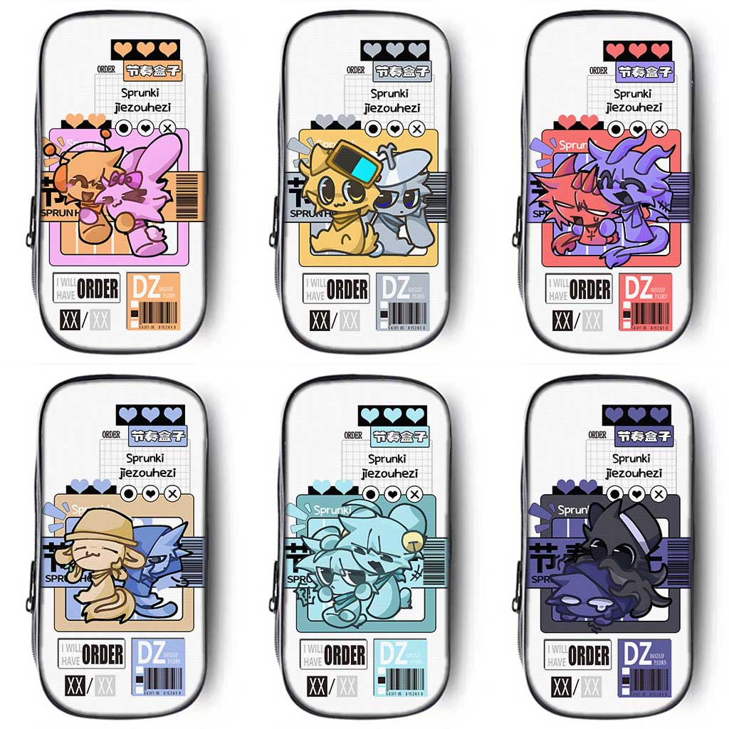 sprunki节奏盒子笔袋小学