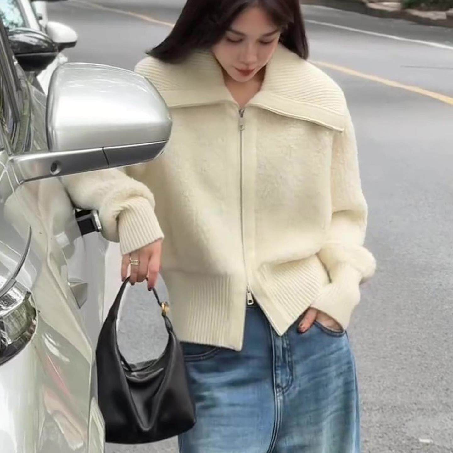 JOYIASS软糯加厚毛衣开衫外套女2025新款秋冬季慵懒高级感超好看
