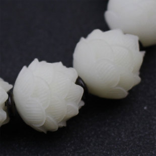 文玩菩提根白玉菩提子手串原籽5层莲花简约古风文艺男女饰品