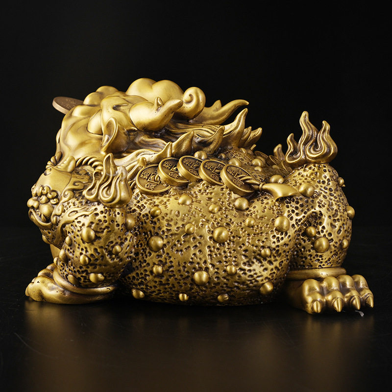 黄铜金蟾蜍摆件摆件铜金蟾铜元宝金蟾铜金蝉三足金蟾蜍铜元宝金蟾