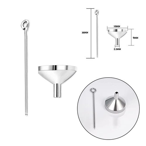 百年家事殡葬厂家不锈钢盛装骨灰盒香水瓶饰品配件 银色时尚钛钢