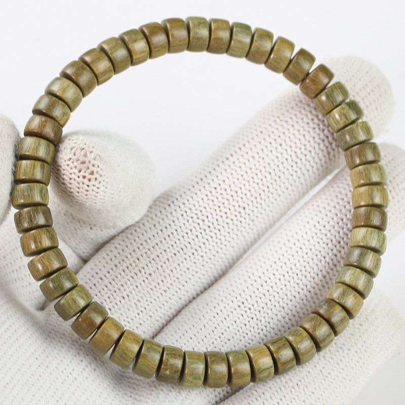 厂家绿檀手串个性药片珠4*7MM单圈男女手链饰品文玩木串佛珠,饰品/流行首饰/时尚饰品新,沉香,淘宝优惠券,粉丝福利购,淘宝优惠卷