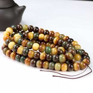 菩提根敦煌飞天问天菩提子10*13MM佛珠108颗DIY项链挂件配饰珠子