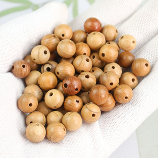 厂家红杉木10MM三通珠子DIY手串佛珠配件念珠饰品配珠材料