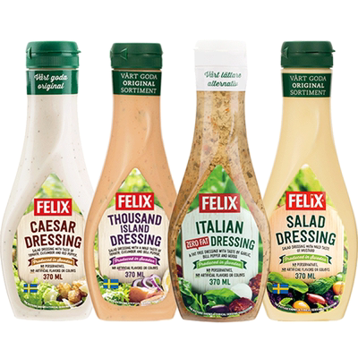 挤压瓶装减卡felix千岛沙拉酱