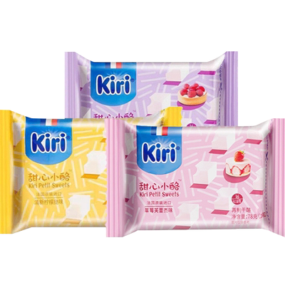 kiri甜心小酪涂抹奶酪小块小方