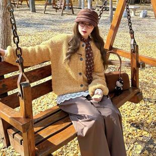 JOYIASS超好看冬装穿搭一整套2025巨好看千金风精致贵气毛衣针织
