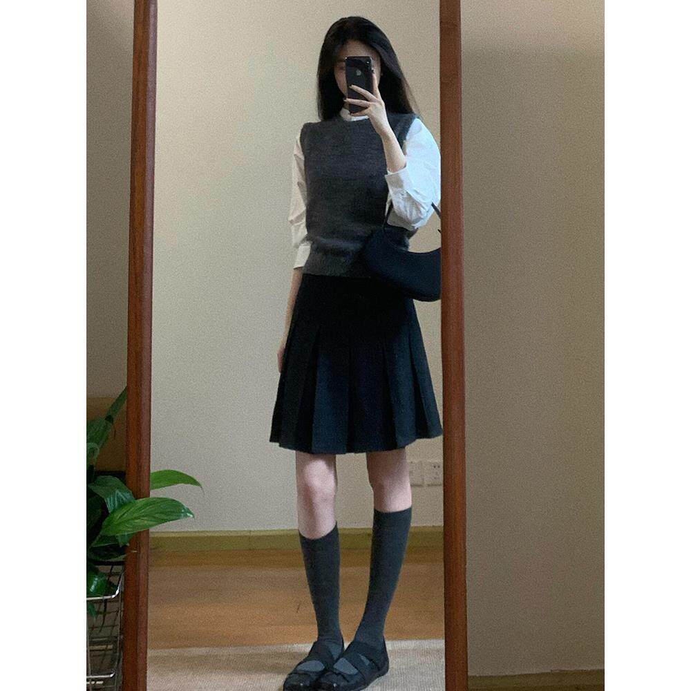 JOYIASS秋装搭配一整套2025轻奢小香风职场通勤穿搭马甲半身裙子