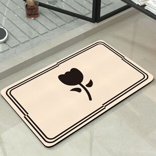 吸水家用垫子入户门防滑卫生间地垫泥厕所硅藻浴室轻奢脚垫加厚