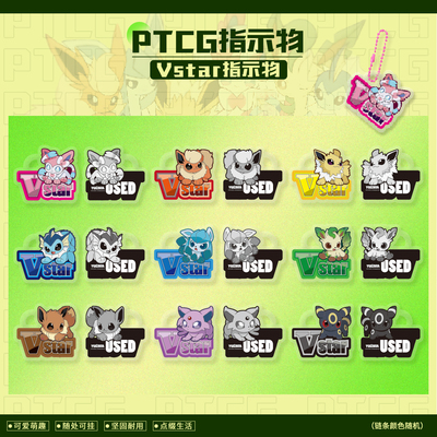 PTCG 伊布Vstar指示物套装宝可梦卡片用骰子币神奇宝贝周边桌游