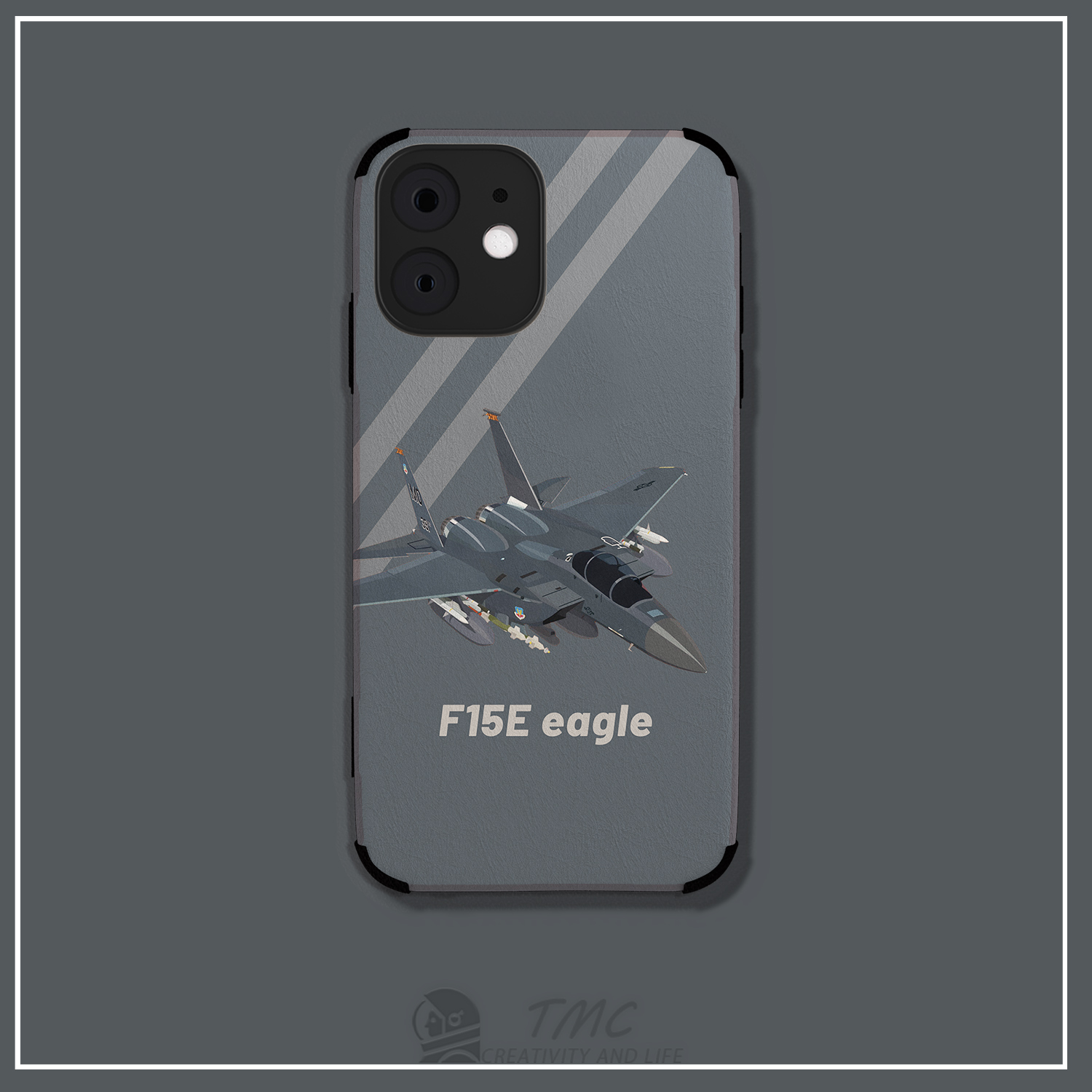 美空军F15E鹰式战斗机手机壳适用于苹果14plus小米12全包iPhone13